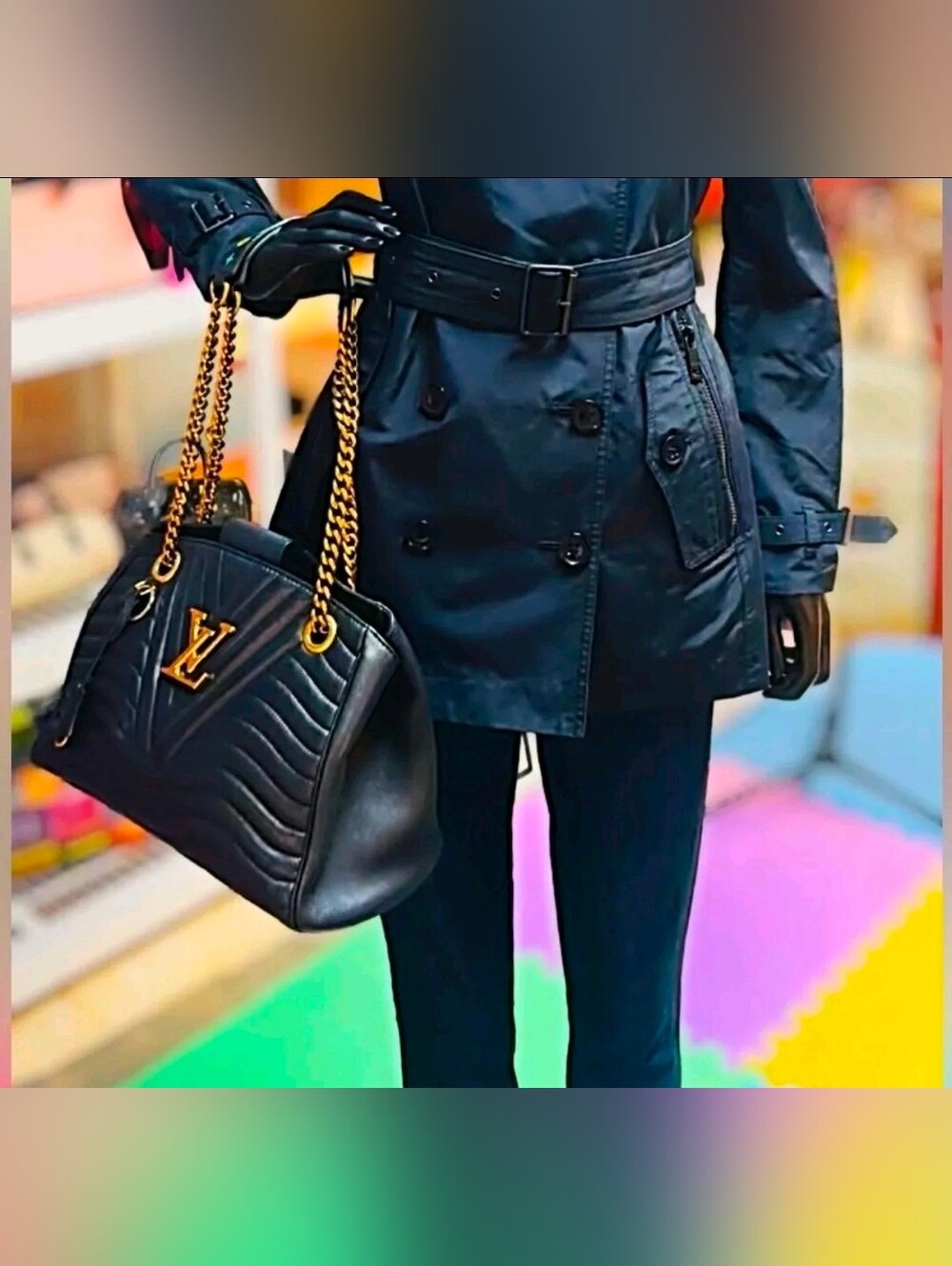 Louis Vuitton New wave leather bag
